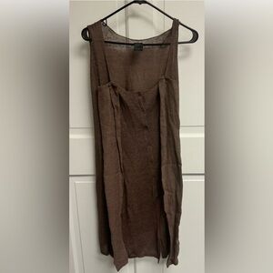 Brown Sleeveless Dress